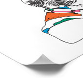 Poster de portrait de fille africaine (Coin)