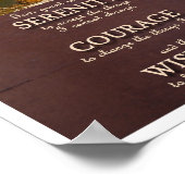 Poster de portrait de la prière Serenity - Modèle (Coin)