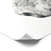 Poster de portrait en graphite dessin au crayon (Coin)