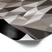 Poster de portrait géométrique du loup gris (Coin)