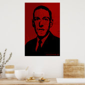 Poster de portrait HP Lovecraft (Cuisine)