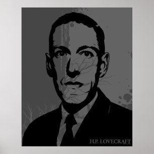Poster de portrait HP Lovecraft