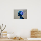 Poster de portrait neuronal Art Abstrait mur (Cuisine)