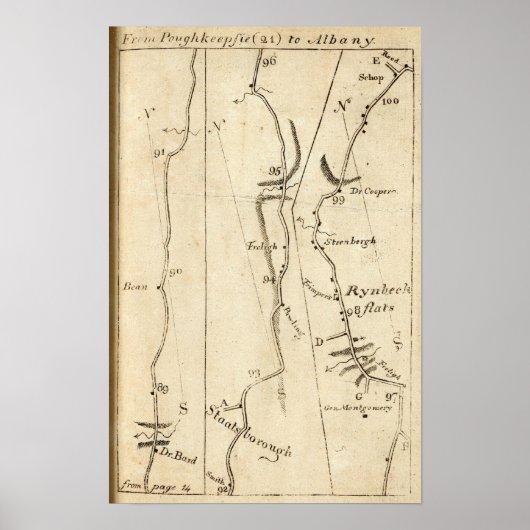 Poster De Poughkeepsie à Albany 21 (Devant)