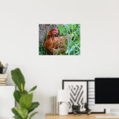 Poster de poulet Hen (Bureau à domicile)