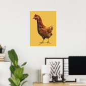 Poster de poulet rouge de Rhode Island (Bureau à domicile)