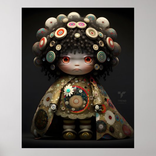 Poster de poupée en 3D par Takashi Murakami (Devant)