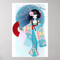 Poster de poupée Origami