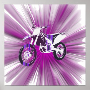 Poster de poutre rose 12x12 (Semi-brillant)