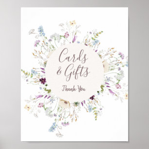 Poster de préférence Baby shower fleur sauvage