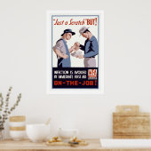 Poster de premiers soins "Just a Scratch" (Cuisine)