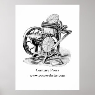 Poster de presse à lettres Damon & Peets