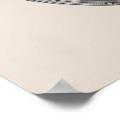 Poster de presse à lettres Kelsey vintage (Coin)