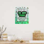 Poster de prévention de la maladie de Spring et Ti (Cuisine)