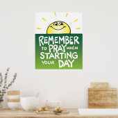 Poster de prière (Cuisine)