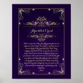 Poster de prière catholique des Apôtres (Devant)