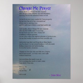 Poster de prière Change Me