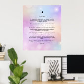 Poster de prière cosmique Art mur (Bureau à domicile)