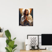 Poster de prière de Jésus (Bureau à domicile)