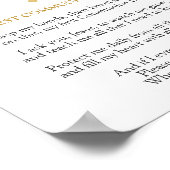 Poster de prière de la première sainte communion d (Coin)