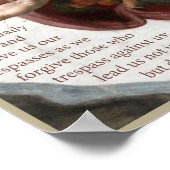 Poster de prière de notre père (Coin)