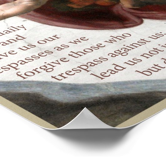 Poster de prière de notre père (Coin)