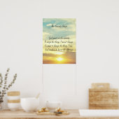 Poster de prière de sérénité (Cuisine)