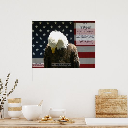 Poster de prière d'un aigle (Cuisine)