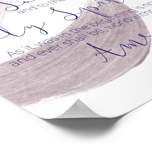 Poster de prière Gloory Be (Coin)