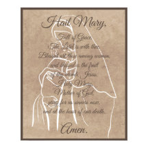 Poster de prière Hail Mary