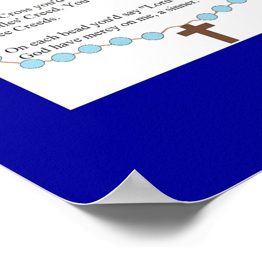 Poster de prière Jésus (Coin)