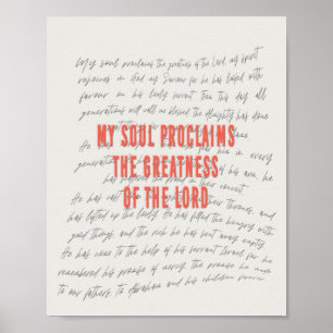 Poster de prière Magnificat