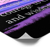 Poster de prière pittoresque de sérénité (Coin)