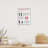 Poster de procédure d'urgence Zombie (Cuisine)