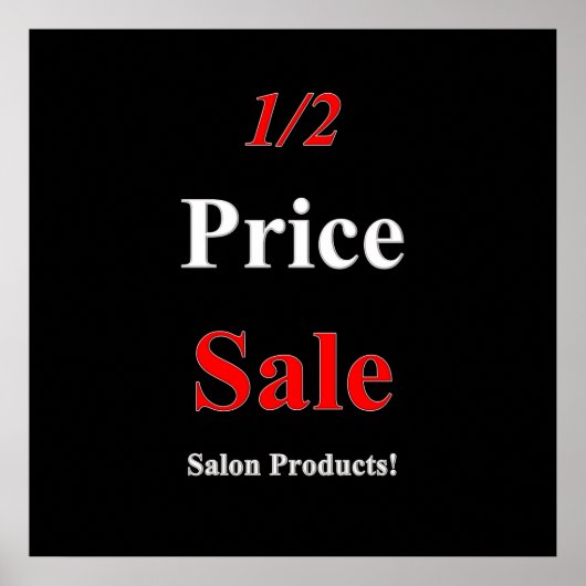 Poster de produit de salon Matte (Devant)