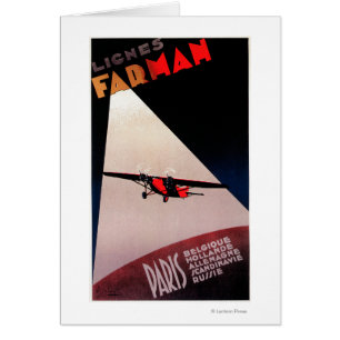 Poster de promotion Farman Airlines Farman 300 Mon