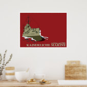 Poster de propagande allemande de la Première Guer (Cuisine)