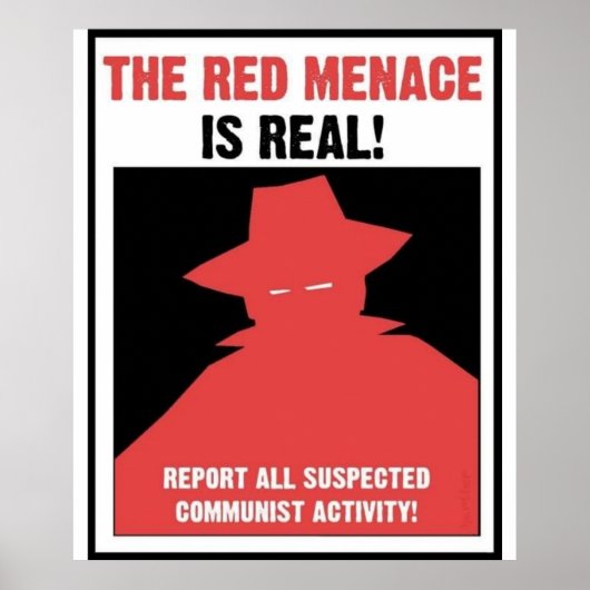 Poster de propagande de la Menace Rouge (Devant)