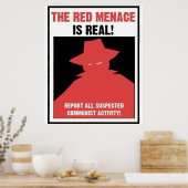 Poster de propagande de la Menace Rouge (Cuisine)