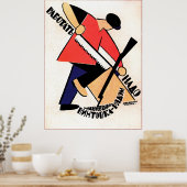Poster de propagande des travailleurs soviétiques  (Cuisine)