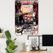 Poster de propagande soviétique vintage (Bureau à domicile)