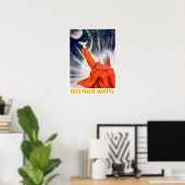 Poster de propagande spatiale soviétique (Bureau à domicile)