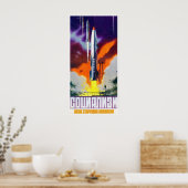 Poster de propagande spatiale soviétique (Cuisine)
