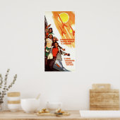 Poster de propagande spatiale soviétique (Cuisine)