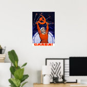 Poster de propagande spatiale soviétique (Bureau à domicile)