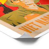 Poster de propagande vietcone - Vietnam War Commun (Coin)