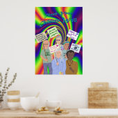 Poster de protestation des années soixante (Cuisine)