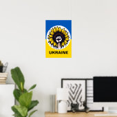 Poster de protestation Soutien Ukraine Tailles mul (Bureau à domicile)