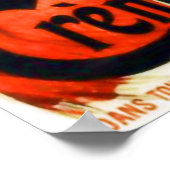 Poster de publicité français dessert (Coin)