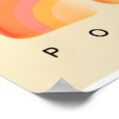 Poster de puissance pour fille, orange, jaune et r (Coin)